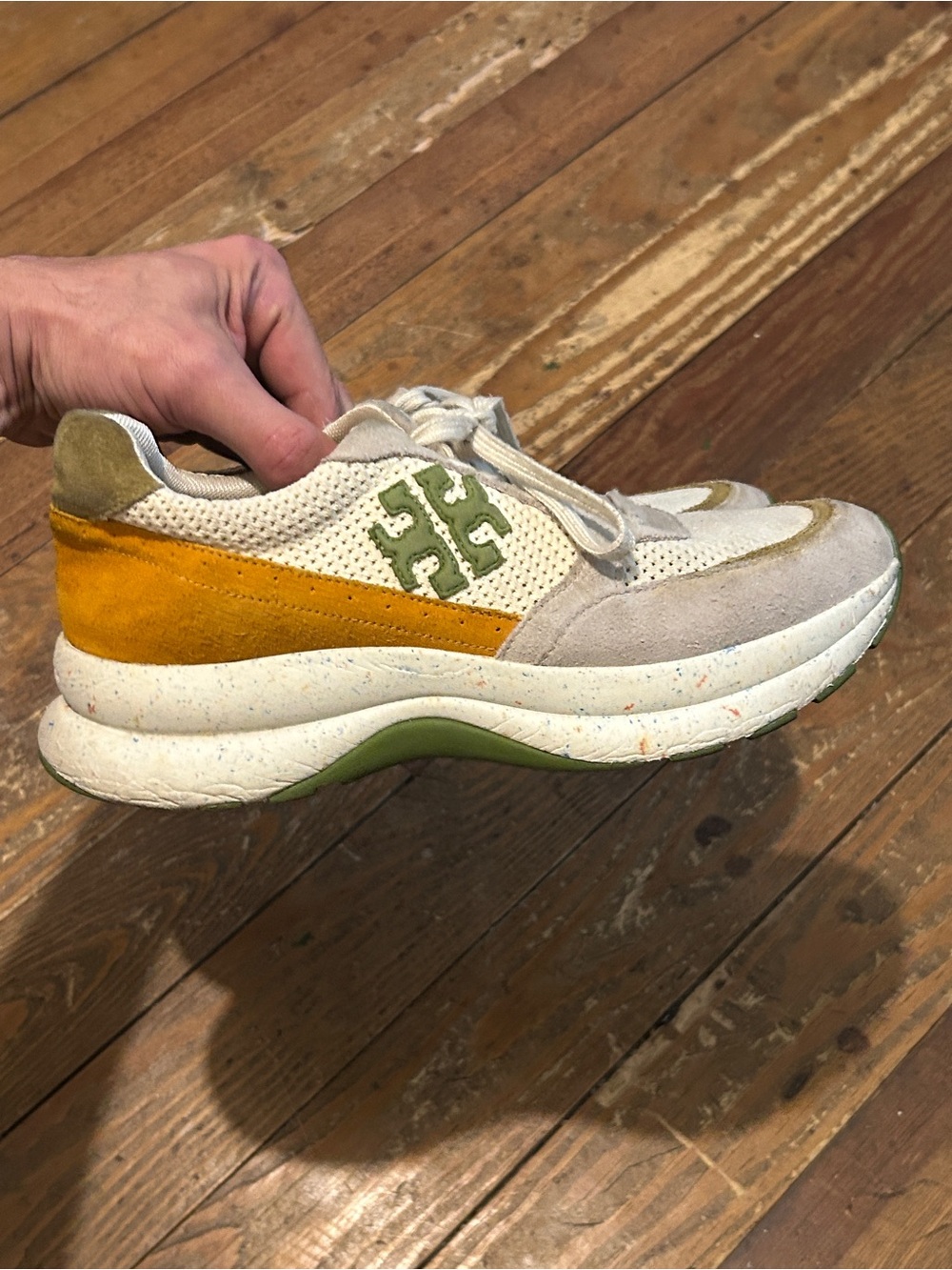 Tory Burch Good Luck Trainers Runner Sneakers Size 9.5